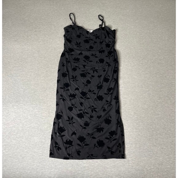 Madden Girl Women's Velvet Burnout Midi Slip Dress - Picture 7 of 11